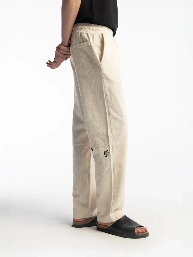 Giesto GIESTO Straight Leg Pants with Drawstring Waist